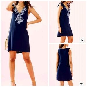 Lilly Pulitzer Navy Blue Penelope Shift Dress